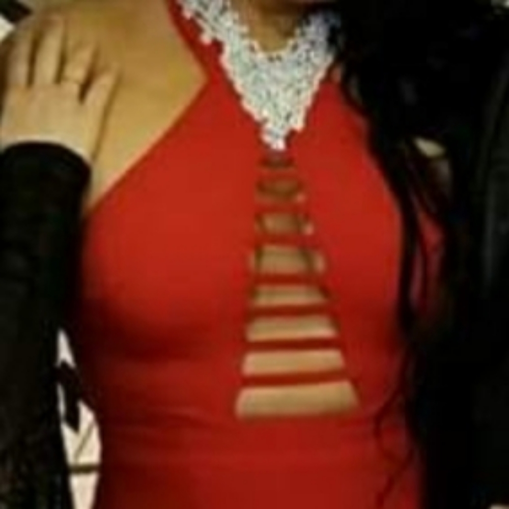 Beautiful LADY IN RED DRESS!!! Edgy and Sensual